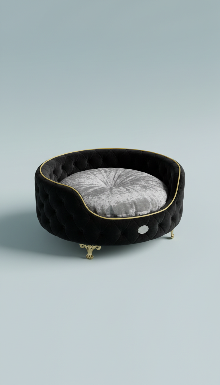 Plush velvet luxury pet bed