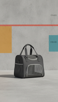 Graphite urban pet carrier bag