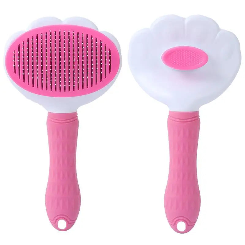 Pet Grooming Comb & Brush Set - Self-Cleaning Hair Remover for Dogs & Cats