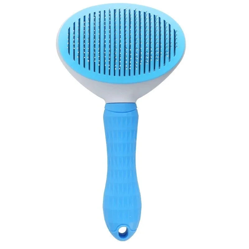 Self-Cleaning Pet Grooming Brush - Dematting Comb for Dogs & Cats