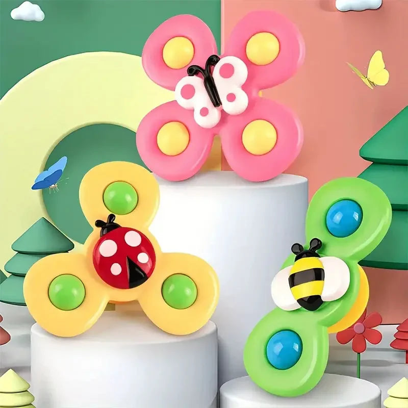 Suction Cup Windmill Cat Toy - Spinning Interactive Teaser