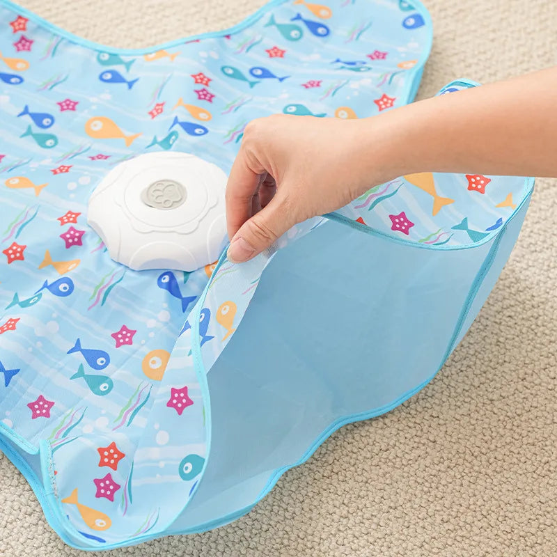 Interactive Cat Scratcher Carpet - Star-Shaped Hunting Toy with Teaser