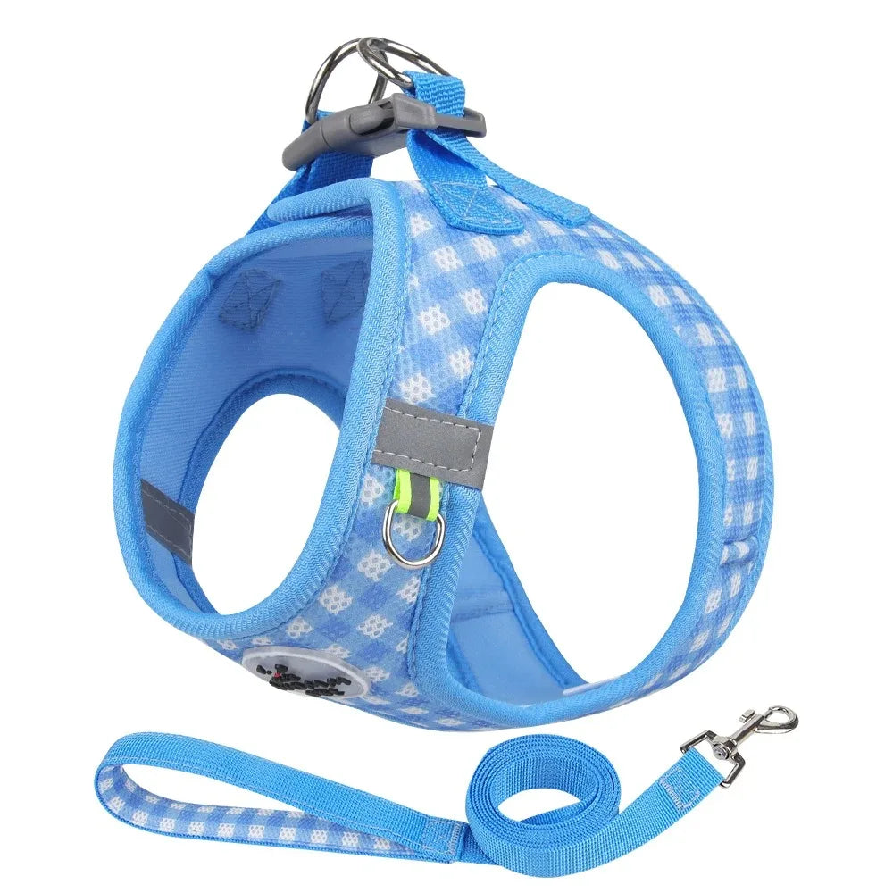 Tactical Vest Harness for Dogs - No-Pull Chest Collar with Leash