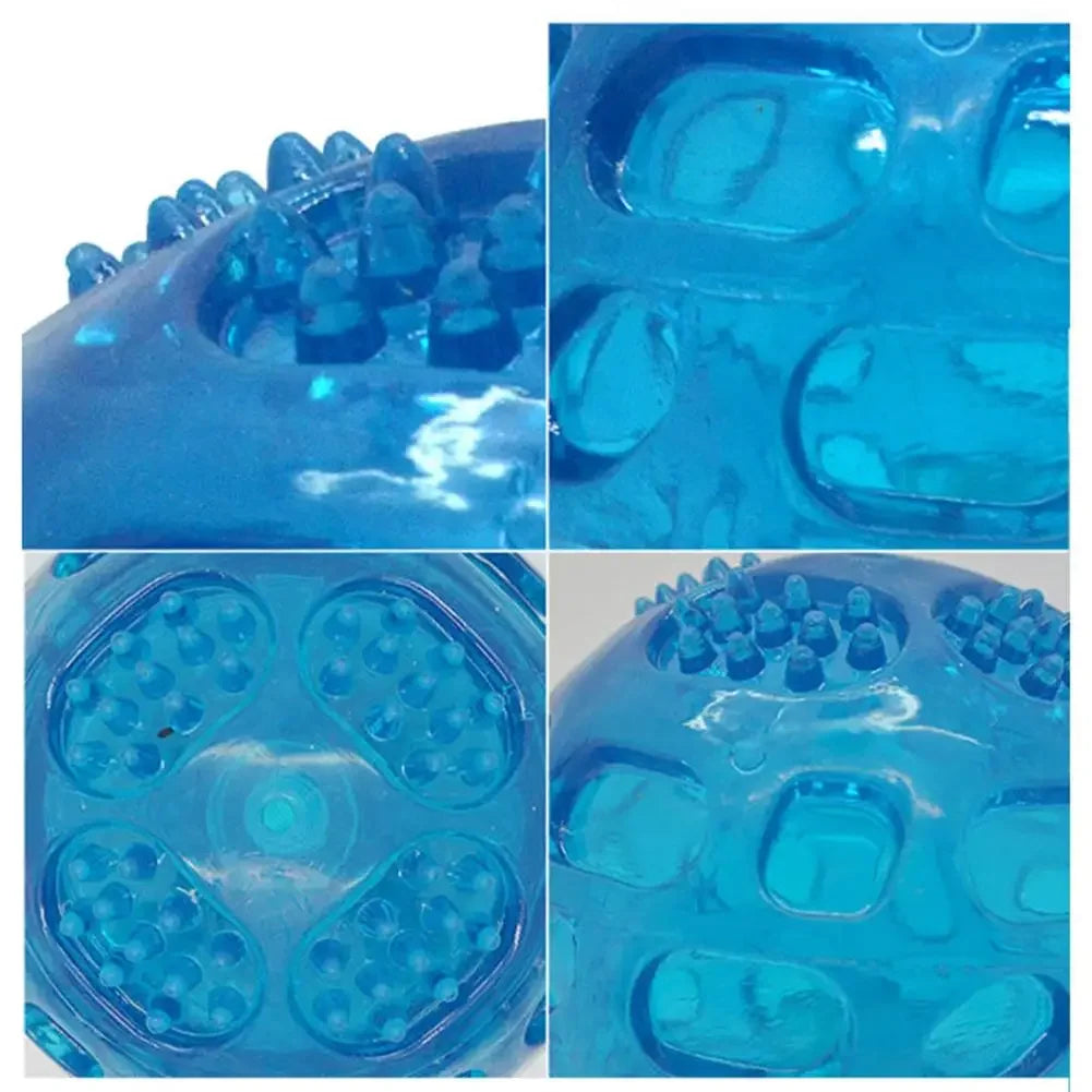 Interactive Anti-Bite Squeaky Ball Toy - Teeth Cleaning Chew Toy for Dogs