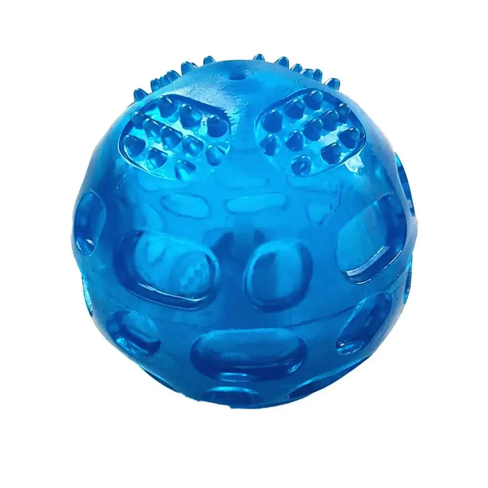 Interactive Anti-Bite Squeaky Ball Toy - Teeth Cleaning Chew Toy for Dogs