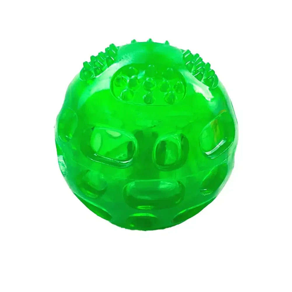 Interactive Anti-Bite Squeaky Ball Toy - Teeth Cleaning Chew Toy for Dogs