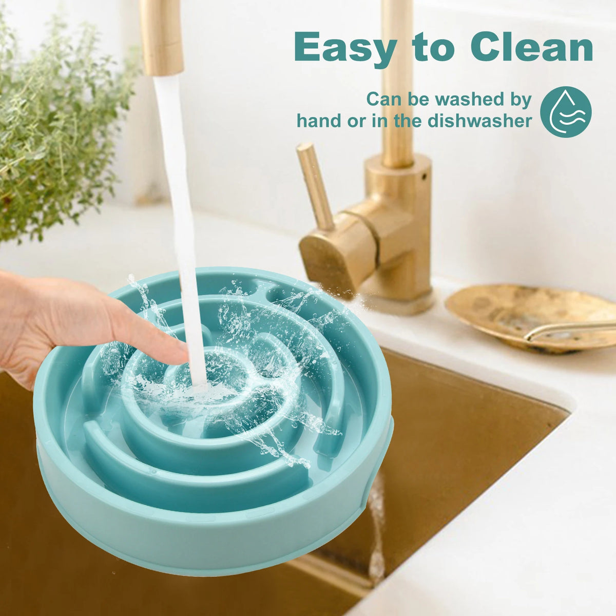 Fun Slow Feeder Puzzle Bowl for Dogs - Anti-Gulping, All Sizes