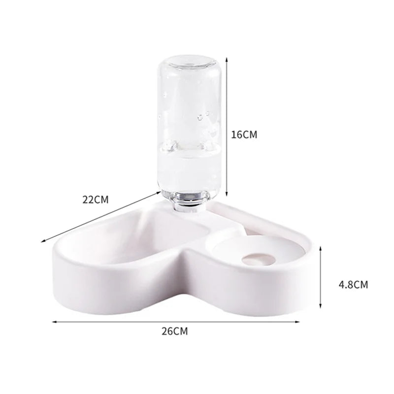 Dog and Cat Bowl-Pet Feeders and Food Bowl Set Suitable for Cats and Dogs Drinking Pet Bowl Moisture-proof New Automatic Double