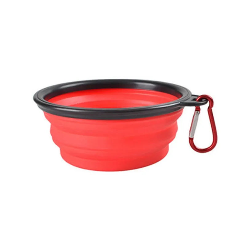 Collapsible Silicone Travel Bowl for Pets - Portable Outdoor Food & Water Bowl