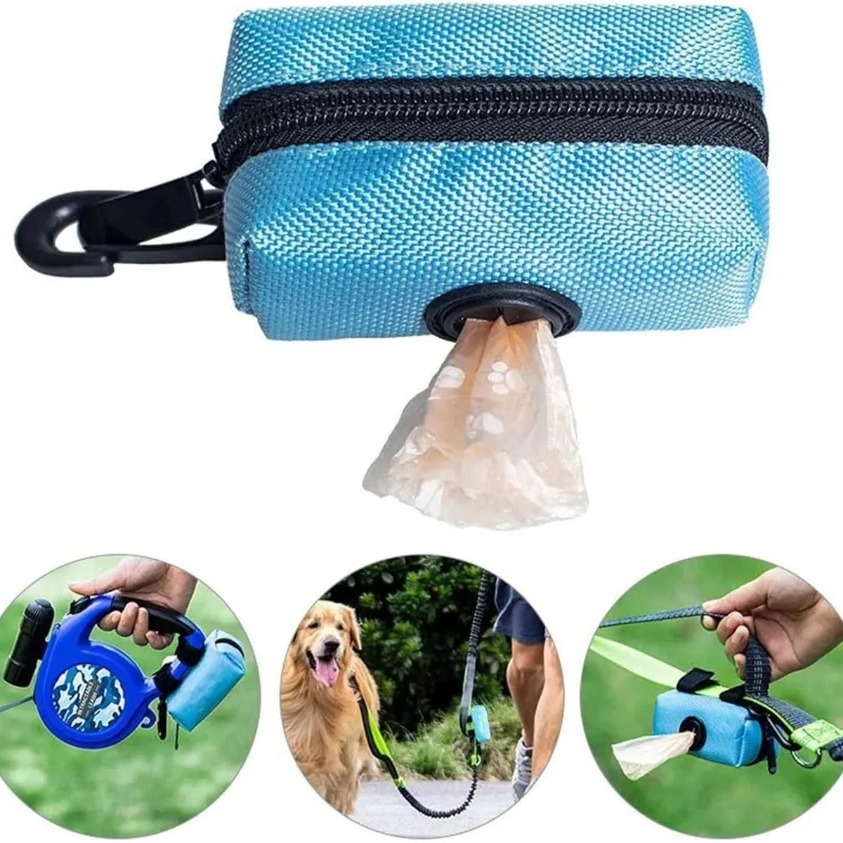 Compact Dog Poop Bag Holder