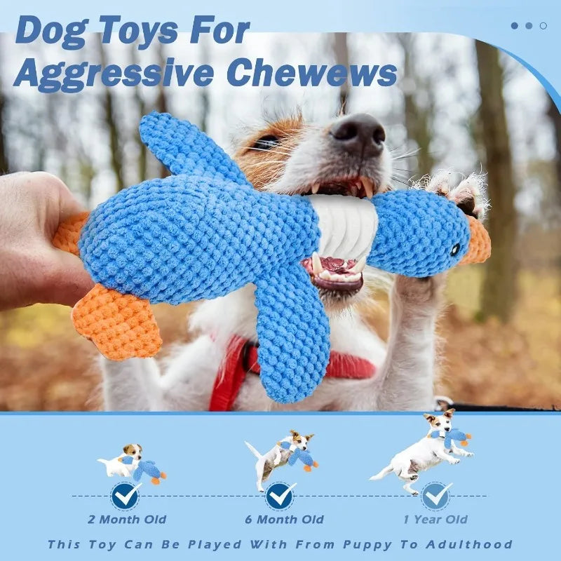 Durable Chew Toy for Aggressive Chewers - Interactive Plush Toy for Dogs & Cats