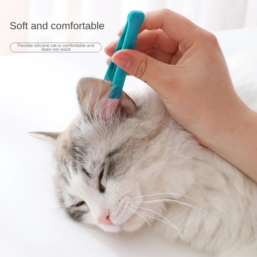 Tear Stain Remover Comb - Eye Cleaning Brush for Cats & Small Dogs