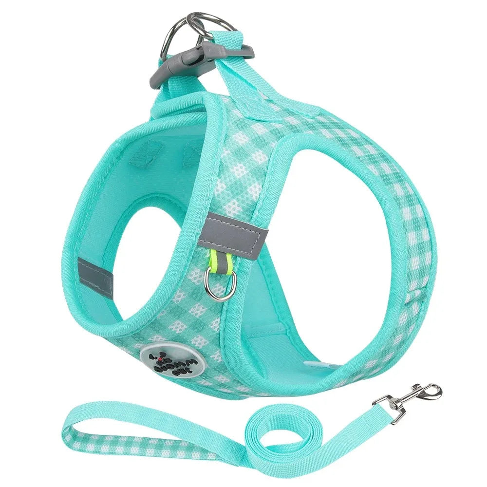 Tactical Vest Harness for Dogs - No-Pull Chest Collar with Leash