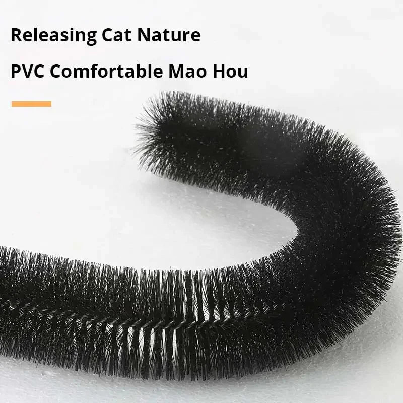 Cat Self-Groomer Arch - Corner Massage Brush with Scratch Pad