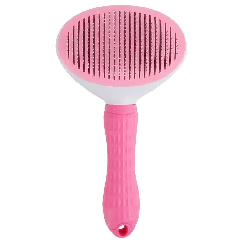 Self-Cleaning Pet Grooming Brush - Dematting Comb for Dogs & Cats