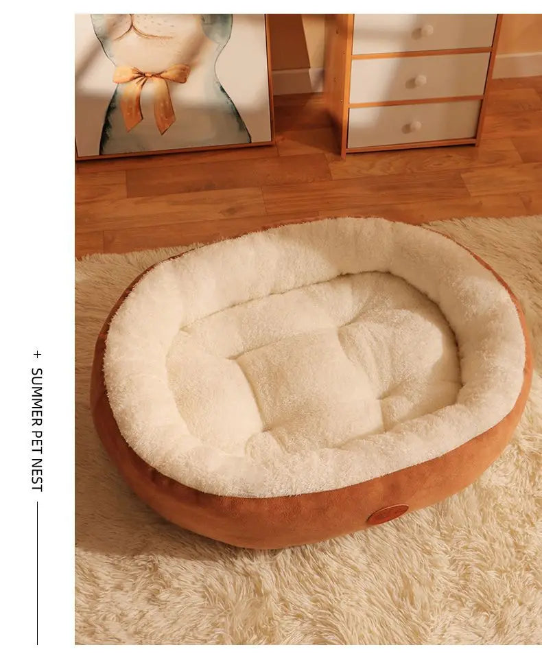 Thickened warm nest for autumn and winter pet nest dog nest mat cat nest large and small dog plush all season universal pet bed