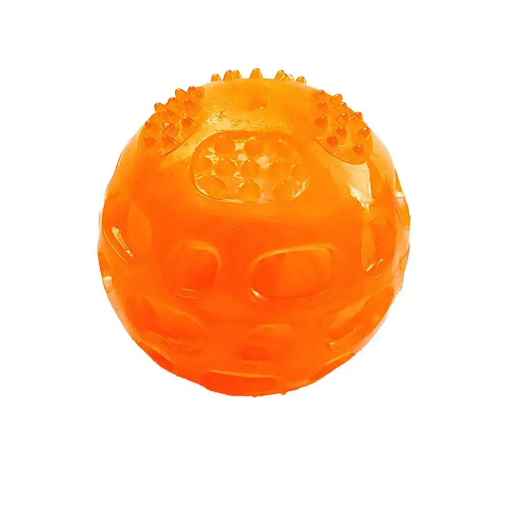 Interactive Anti-Bite Squeaky Ball Toy - Teeth Cleaning Chew Toy for Dogs