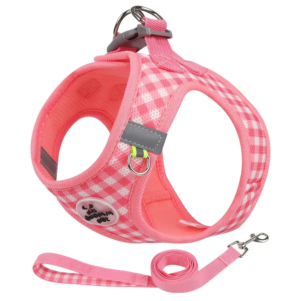 Tactical Vest Harness for Dogs - No-Pull Chest Collar with Leash