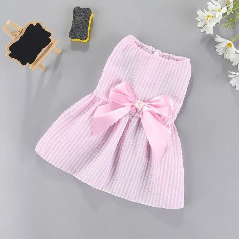 Flower Princess Dress for Small Dogs & Cats - Summer Pet Skirt