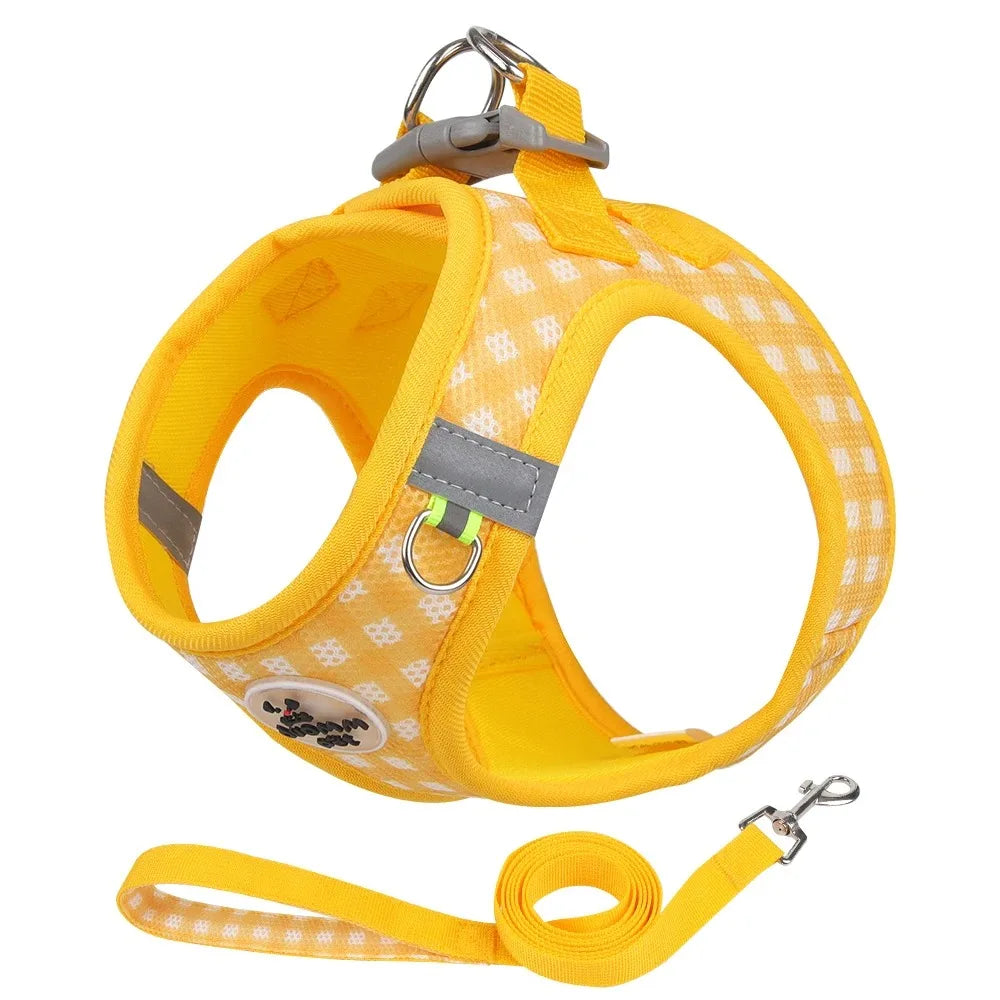 Tactical Vest Harness for Dogs - No-Pull Chest Collar with Leash