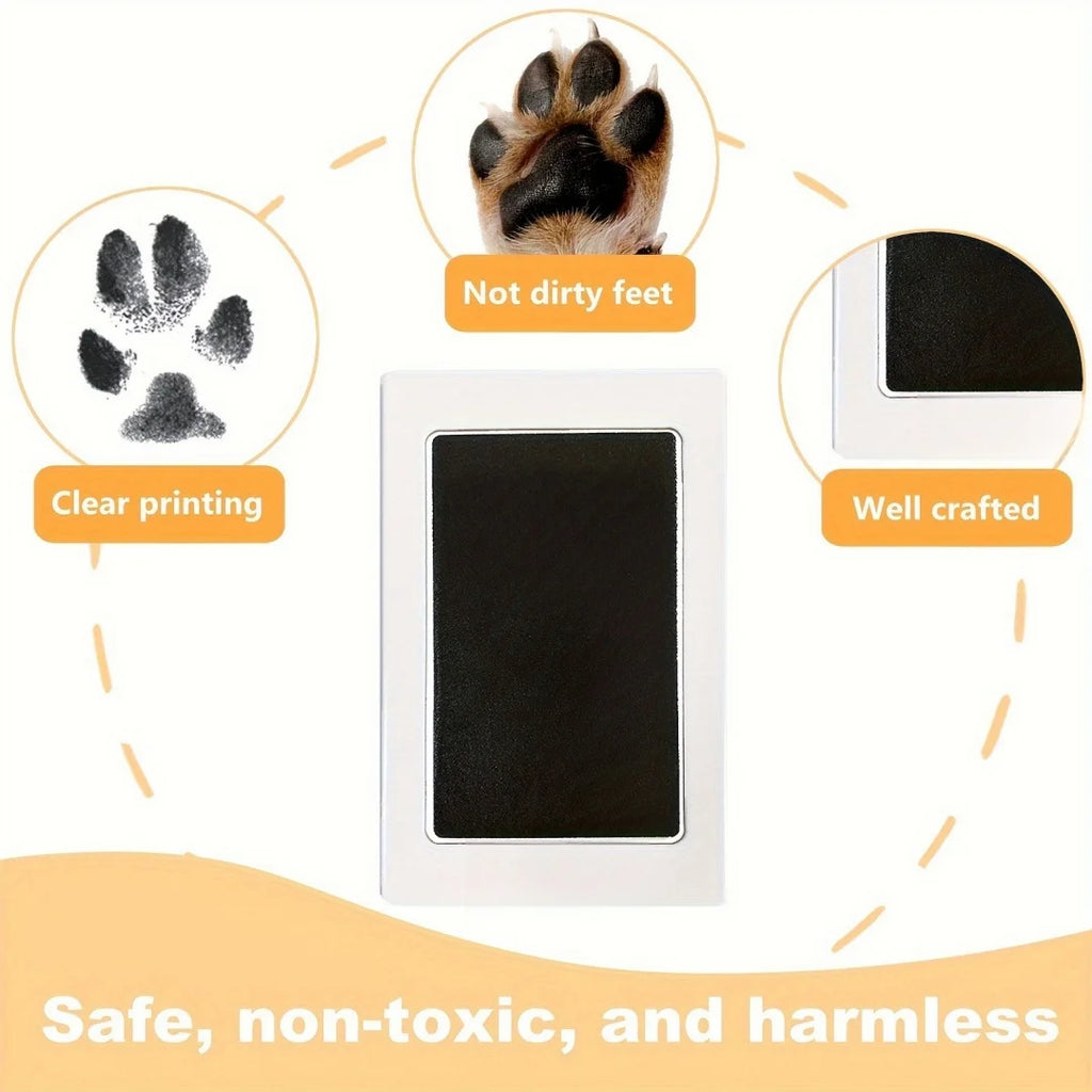 1/2 Set Pet Handprint Footprints Ink Pads Safe Non-toxic No-Touch Skin Inkless Inkpad Kits Pet Cat Dog Paw Prints Souvenirs Gift