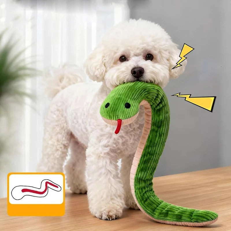 Interactive Snake Kicker Toy for Cats - 16.5in Plush Chew Toy