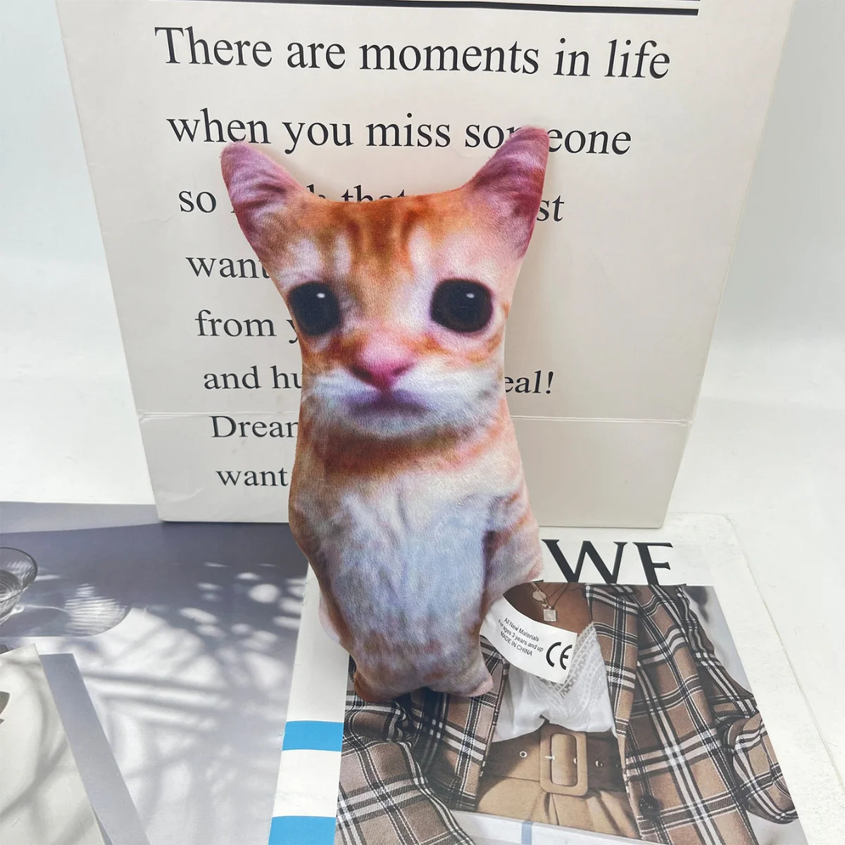21cm Plush Cat Toy - Cute Stuffed Animal Kids Gift