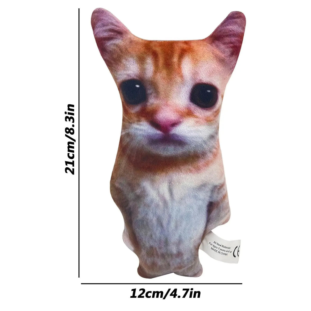 21cm Plush Cat Toy - Cute Stuffed Animal Kids Gift