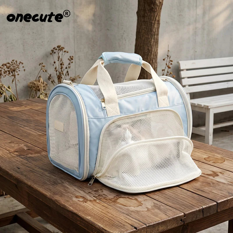 Airline-Approved Pet Travel Bag - Breathable Carrier for Small Dogs & Cats