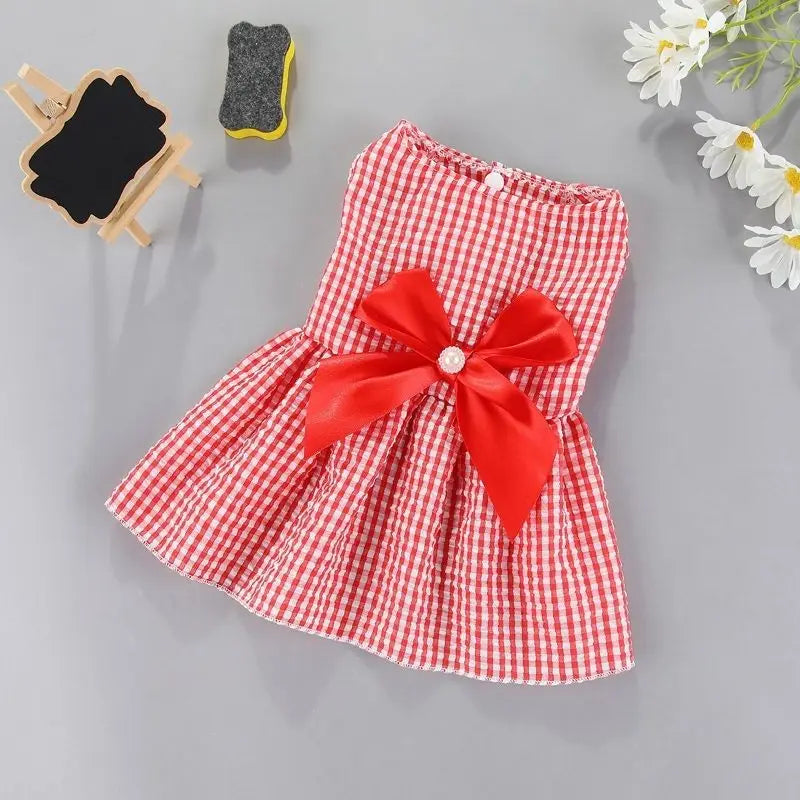 Flower Princess Dress for Small Dogs & Cats - Summer Pet Skirt