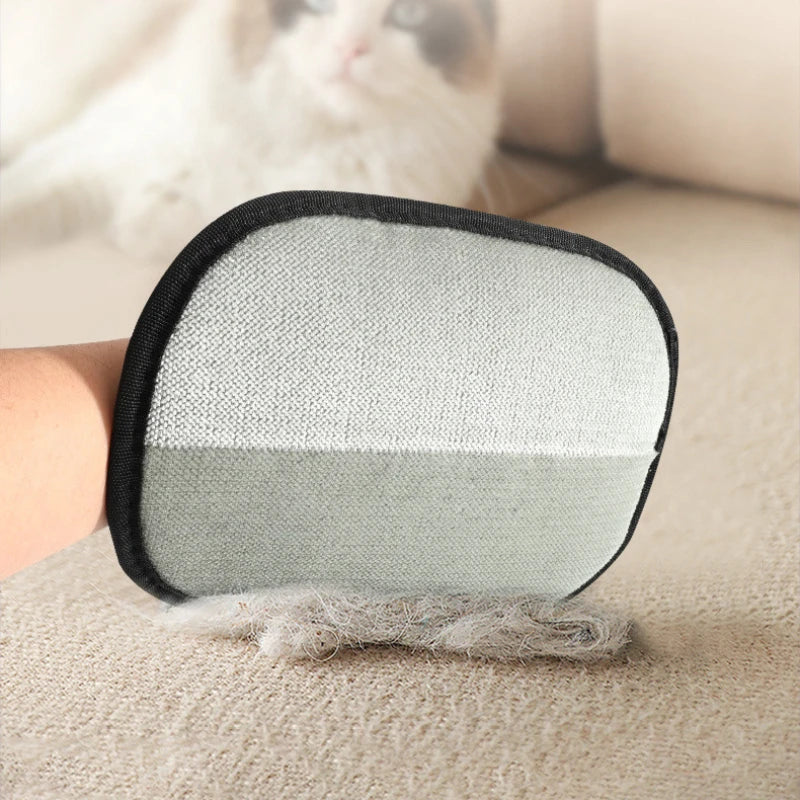 Pet Grooming Gloves - Deshedding Hair Remover for Dogs & Cats