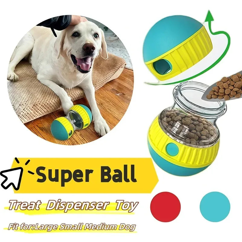 Elliptical Track Ball Puzzle Toy - Interactive Treat Dispensing Toy for Dogs