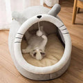 Foldable Cave Bed for Cats & Small Dogs - Cozy Deep Sleep Nest