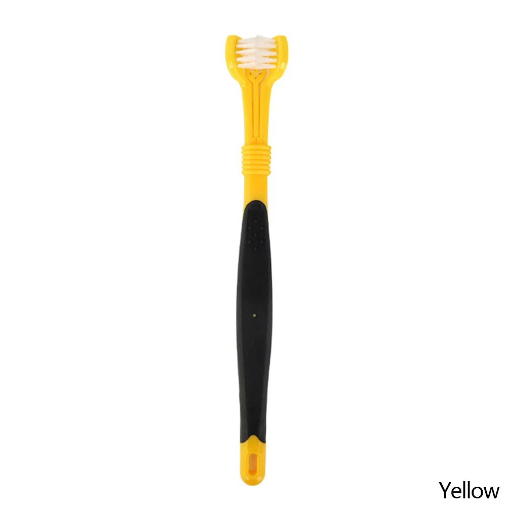 3-Sided Pet Toothbrush for Dental Care