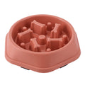 Round Non-Slip Slow Feed Bowl for Cats & Dogs - Anti-Choking Design
