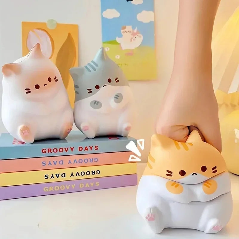 Cat-Shaped Squishy Fidget Toy - Slow Rebound Stress Ball