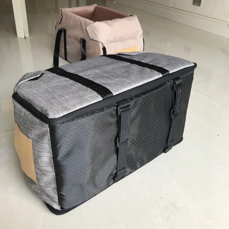 Portable Pet Car Seat Carrier - Safe Travel Bed for Small & Medium Dogs and Cats