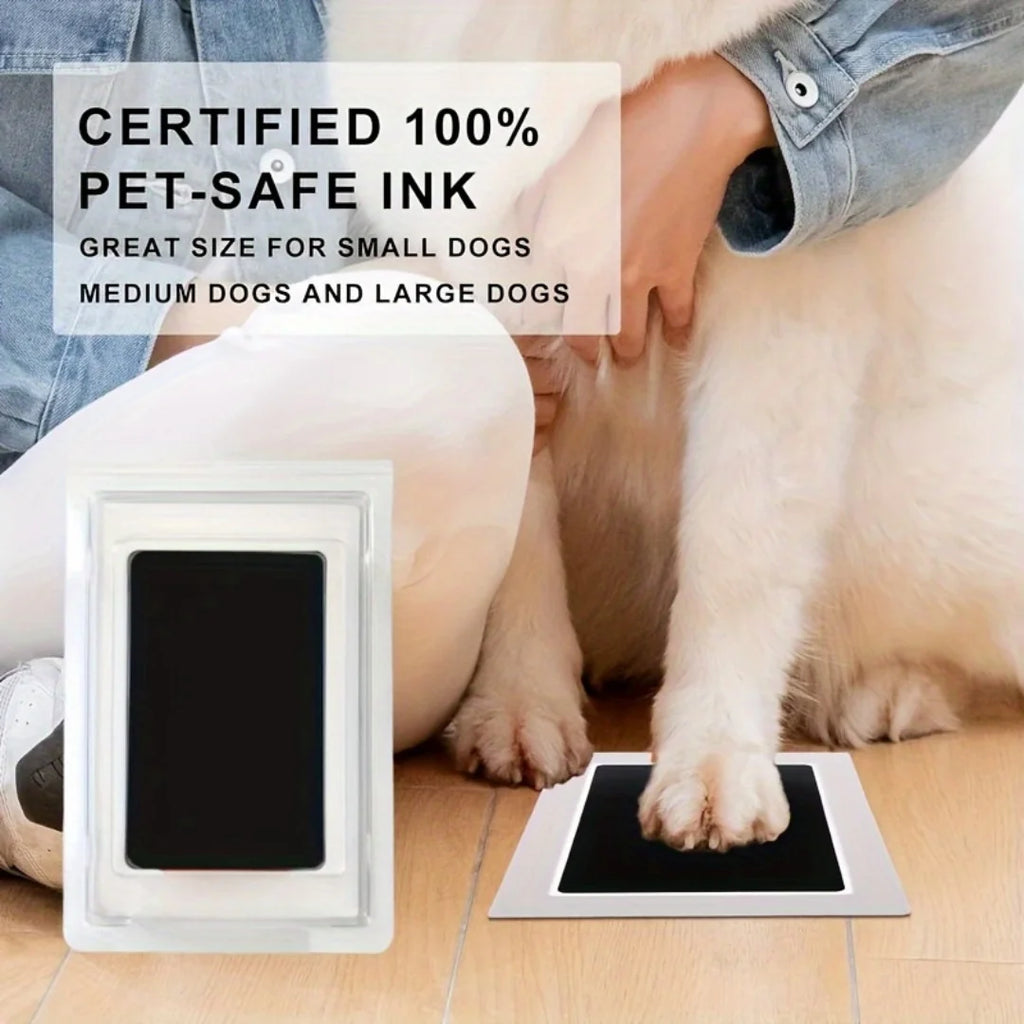 1/2 Set Pet Handprint Footprints Ink Pads Safe Non-toxic No-Touch Skin Inkless Inkpad Kits Pet Cat Dog Paw Prints Souvenirs Gift