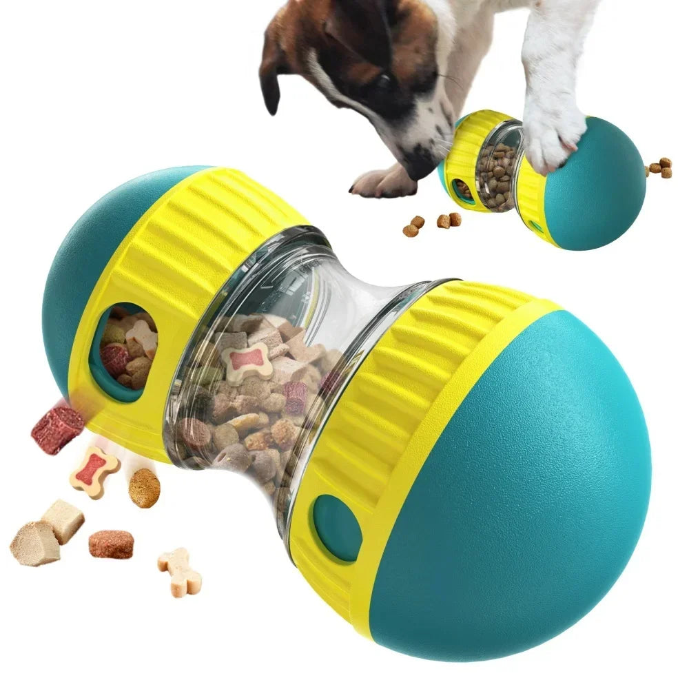 Elliptical Track Ball Puzzle Toy - Interactive Treat Dispensing Toy for Dogs