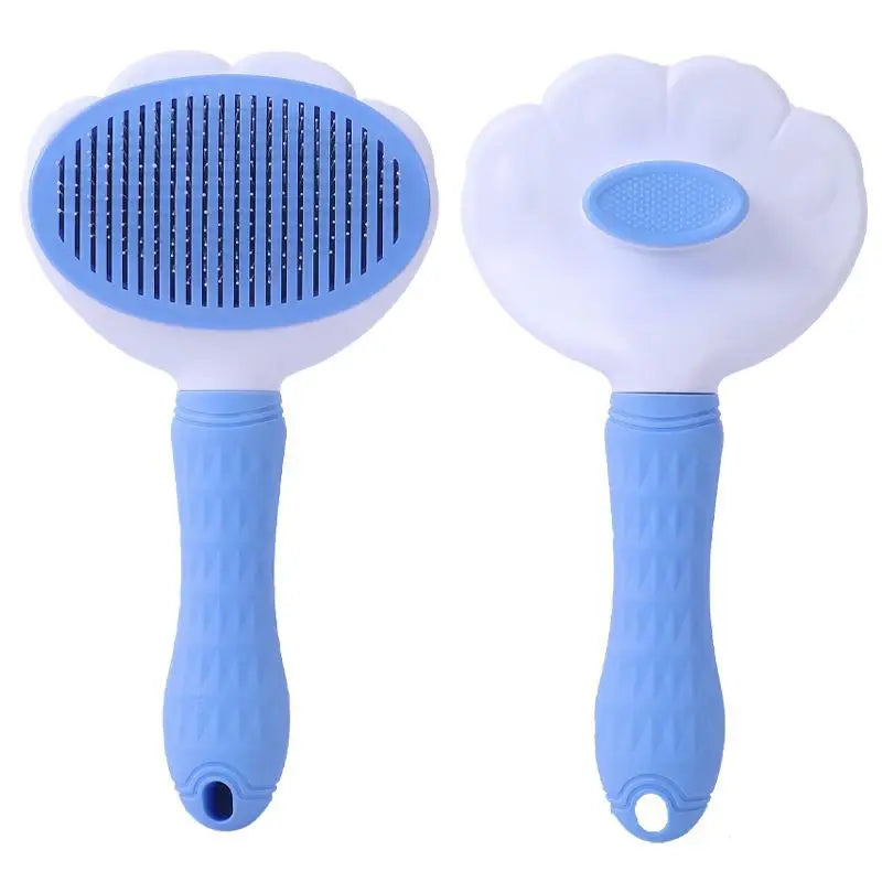 Pet Grooming Comb & Brush Set - Self-Cleaning Hair Remover for Dogs & Cats