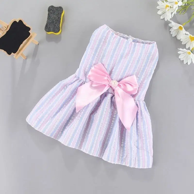 Flower Princess Dress for Small Dogs & Cats - Summer Pet Skirt