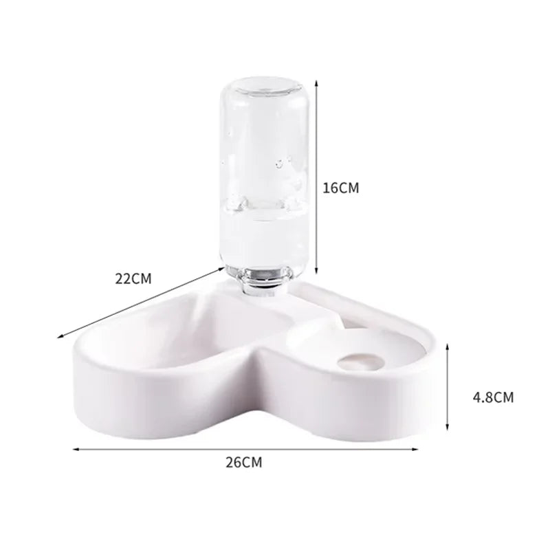 Dog and Cat Bowl-Pet Feeders and Food Bowl Set Suitable for Cats and Dogs Drinking Pet Bowl Moisture-proof New Automatic Double