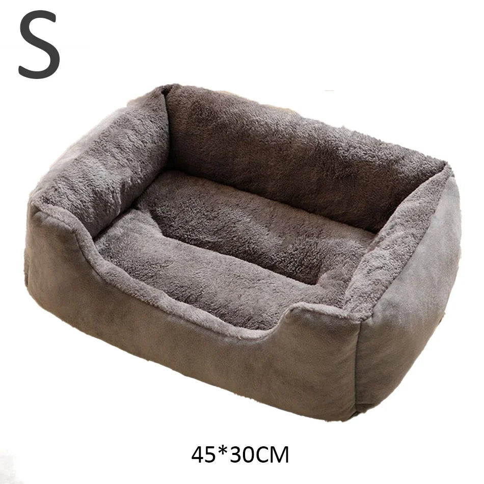 Cozy Basket Bed for Cats & Small Dogs - Soft Cushioned House