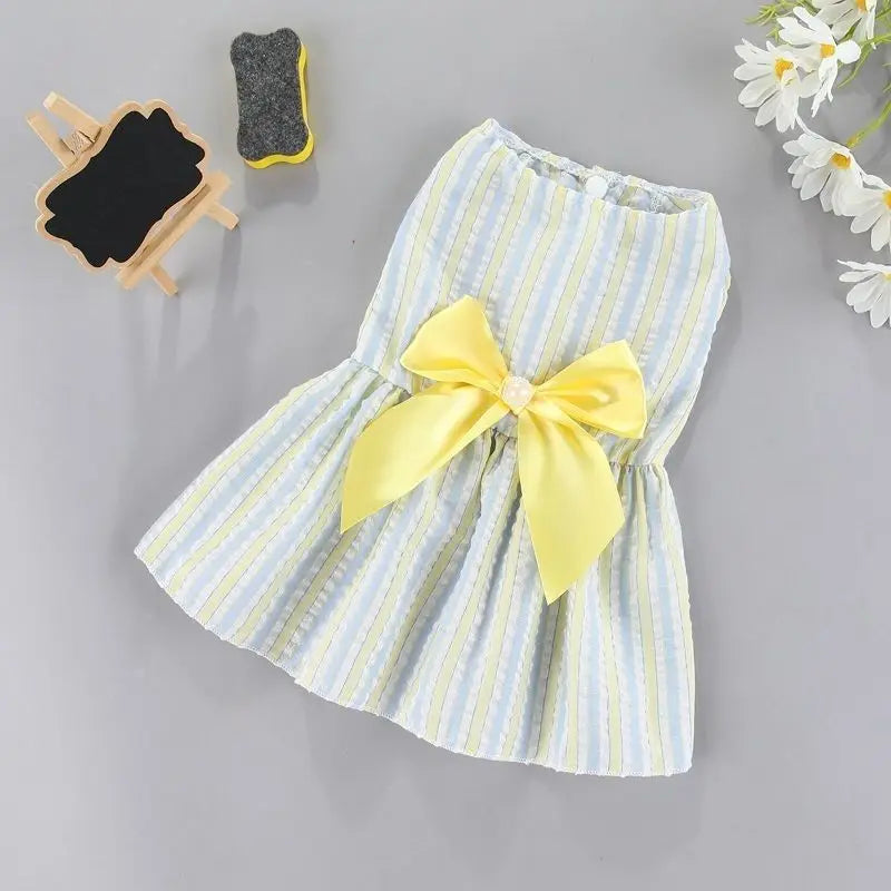 Flower Princess Dress for Small Dogs & Cats - Summer Pet Skirt