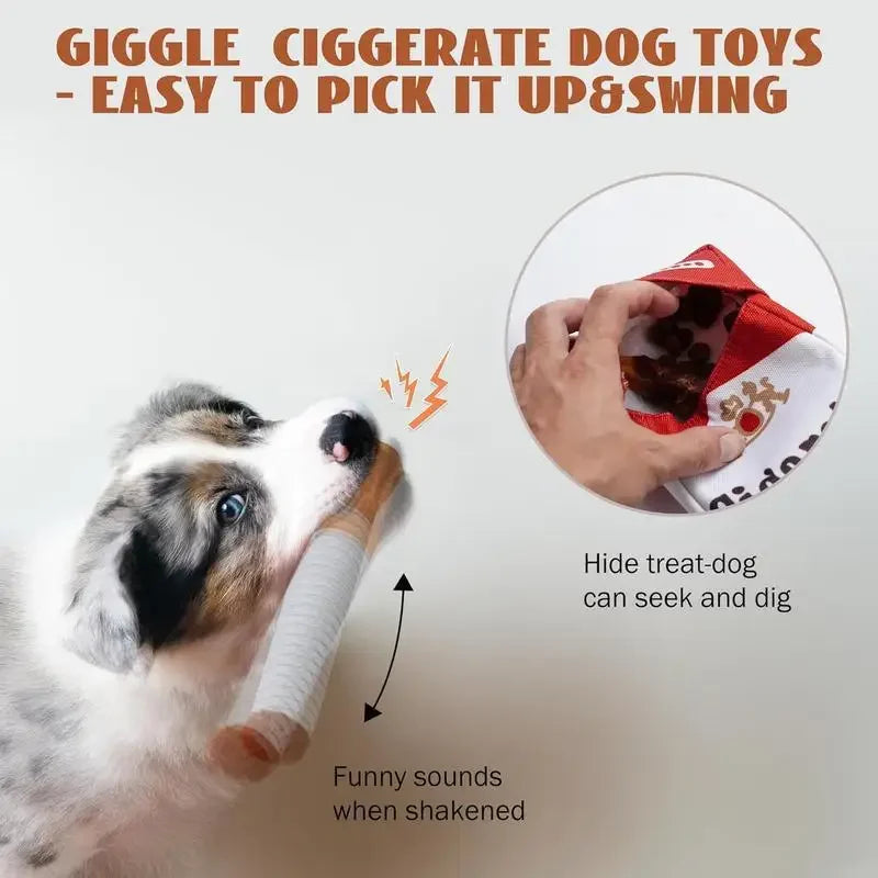 Giggling Plush Dog Toy - Fun Squeaky Chew Toy & Gift for Dogs