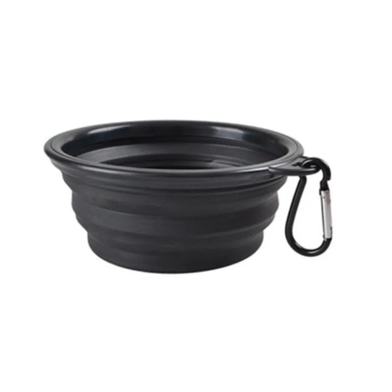 Collapsible Silicone Travel Bowl for Pets - Portable Outdoor Food & Water Bowl