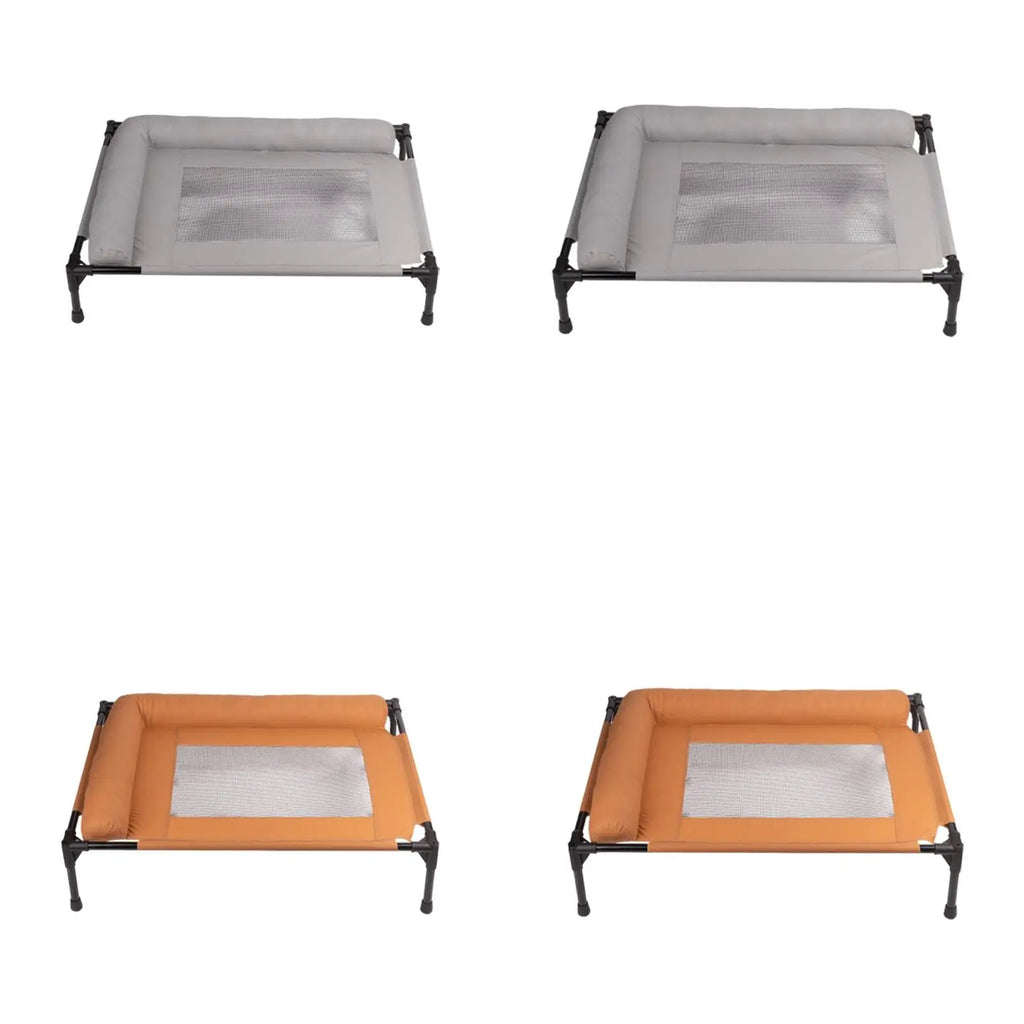 Elevated Metal Frame Pet Cot - Heavy-Duty Indoor/Outdoor Bed